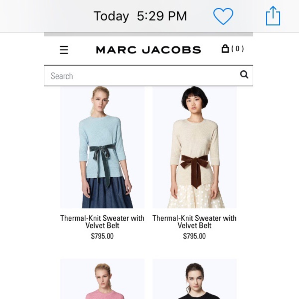 Marc Jacobs Cashmere Sweater S/M Retro RTW Hand-Knit Top Y2K Vintage - Picture 8 of 9